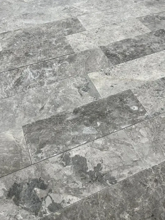 Tiles Płytka marmurowa Tundra Grey 10x30x1 cm szary