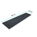 Stopnica granitowa Bazalt Black 135x33x2 cm – Płomieniowana czarna