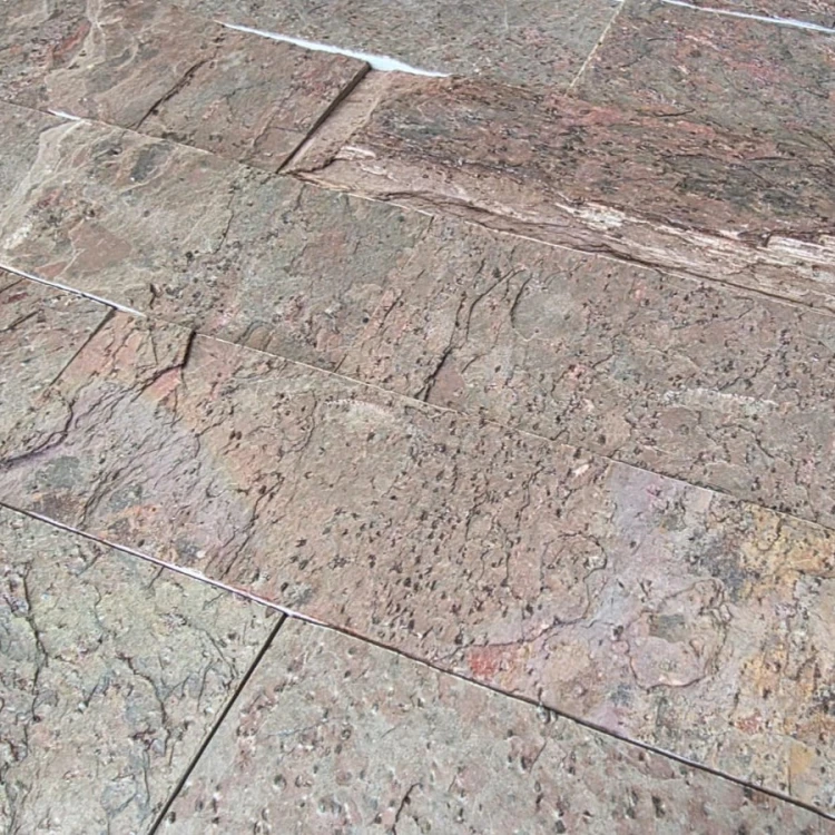 Płytka elewacyjna kwarcytowa Tiles Copper naturalna 7x50 cm czerwony – zdjęcie 3