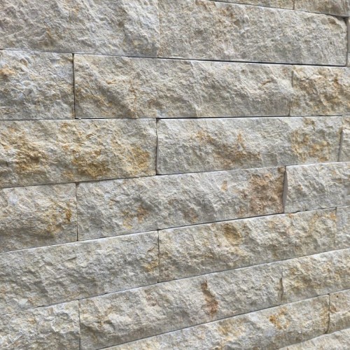Płytka elewacyjna kamienna Tiles Limestone New Sunny Split Face 30x7x1,5 cm żółty – zdjęcie 2