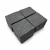 Kostka kamienna bazaltowa Tiles G690 płomieniowana łupana 10x10x8 cm grafitowo-czarna – zdjęcie 2