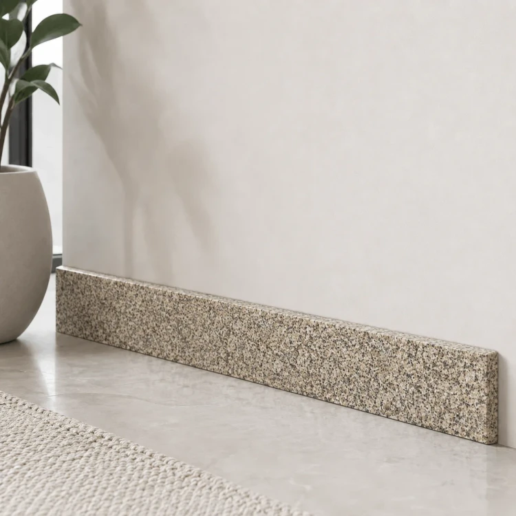 Cokół granitowy polerowany G682 New 61x8 cm - beżowy, eleganckie wykończenie