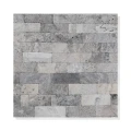 Płytki Trawertyn Tiles Ash Silver 10x30,5 cm – Cegiełka Kamienna szara