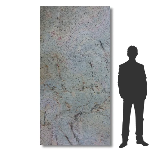 Fornir Kamienny Tiles Burning Forest XXL122x61 cm – Tapeta z Kamienia Naturalnego Multikolor