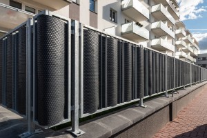 Mata Technorattanowa Osłona Balkonowa RattanArt 110x100 cm Antracyt RD03 1200g/m² Premium