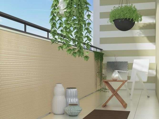 RattanArt Taśma ogrodzeniowa technorattanowa osłona płotu 19x255cm Kremowy 1200 g/m2 RD18
