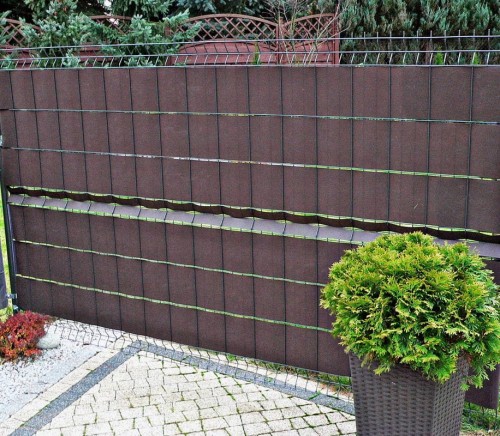 Taśma Ogrodzeniowa Materiałowa RattanArt 19,3x4800 cm Brązowy RJ04