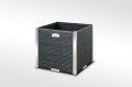 Donica Technorattanowa RattanArt 46x46x46 cm Antracyt RD03 Bez Ocieplenia
