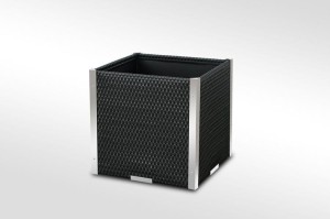 Donica Technorattanowa RattanArt 46x46x46 cm Czarna RD04 Bez Ocieplenia
