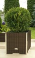 Donica Technorattanowa RattanArt 46x46x46 cm Zielona RD12 Bez Ocieplenia