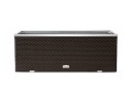 Donica Technorattanowa RattanArt 98x25x34 cm Ciemny Brąz RD02 Bez Ocieplenia