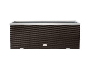 Donica Technorattanowa RattanArt 98x25x34 cm Ciemny Brąz RD02 Bez Ocieplenia