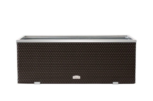 Donica Technorattanowa RattanArt 98x25x34 cm Ciemny Brąz RD02 Bez Ocieplenia