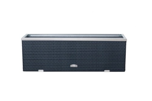Donica Technorattanowa RattanArt 98x25x34 cm Antracyt RD03 Bez Ocieplenia