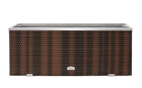 Donica Technorattanowa RattanArt 98x25x34 cm Brąz Mix RD06 Bez Ocieplenia
