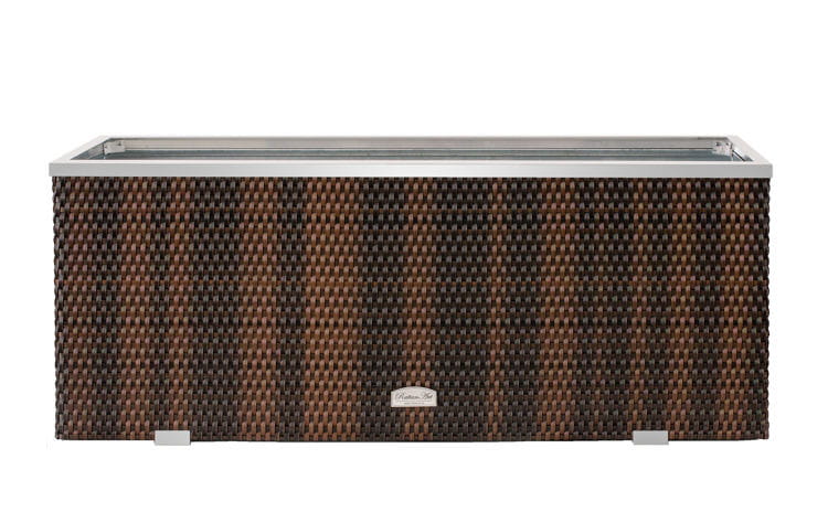Donica Technorattanowa RattanArt 98x25x34 cm Słomkowa RD08 Bez Ocieplenia