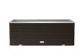 Donica Technorattanowa RattanArt 108x39x43 cm Ciemny Brąz RD02 Bez Ocieplenia