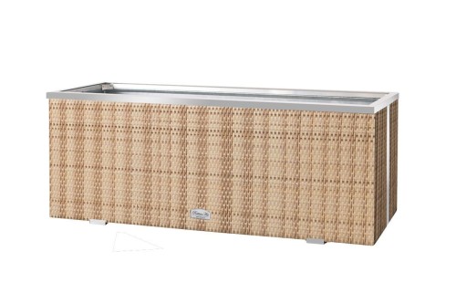 Donica Technorattanowa RattanArt 70x38x40 cm Słomkowa RD08 Bez Ocieplenia