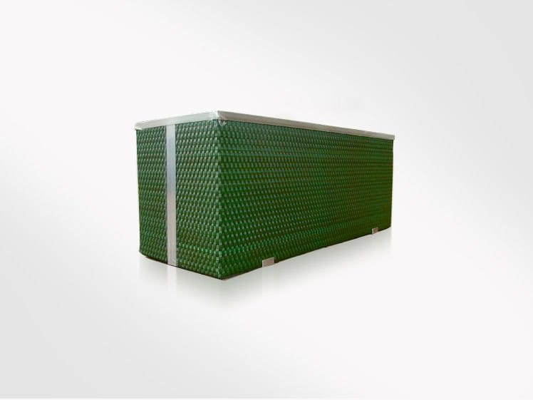 Donica Technorattanowa RattanArt 70x38x40 cm Zielona RD12 Bez Ocieplenia