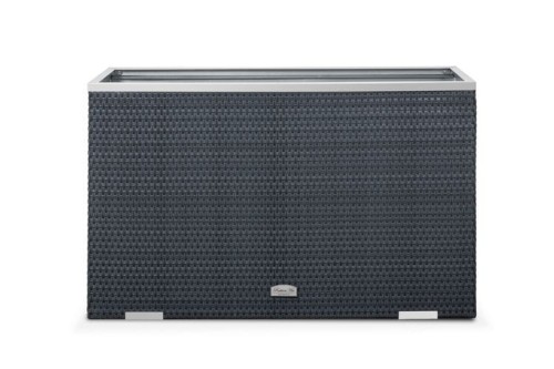 Donica Technorattanowa RattanArt 100x30x60 cm Czarna RD04