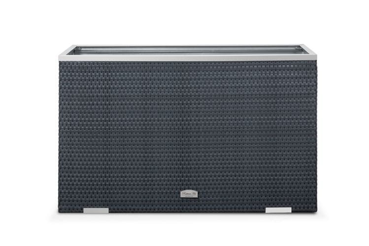 Donica Technorattanowa RattanArt 100x30x60 cm Czarna RD04