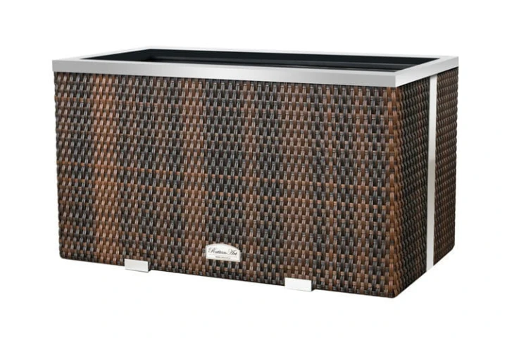 Donica Technorattanowa RattanArt 100x30x60 cm Miodowy Brąz