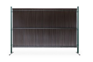 Zestaw Listew Pionowych do Paneli RattanArt 173x250cm Ciemny Brąz RD02