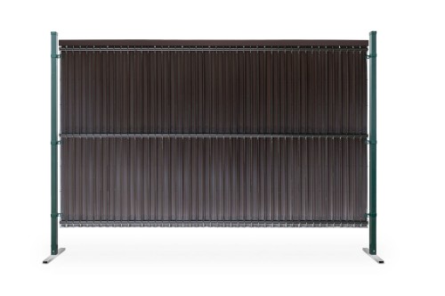 Zestaw Listew Pionowych do Paneli RattanArt 173x250cm Ciemny Brąz RD02