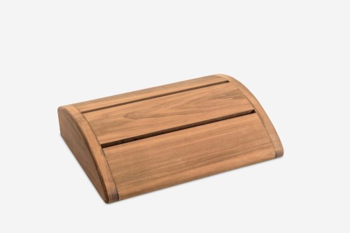 Podgłówek do Sauny Owalny Thermo RattanArt 345x255x80mm Ciemne Drewno