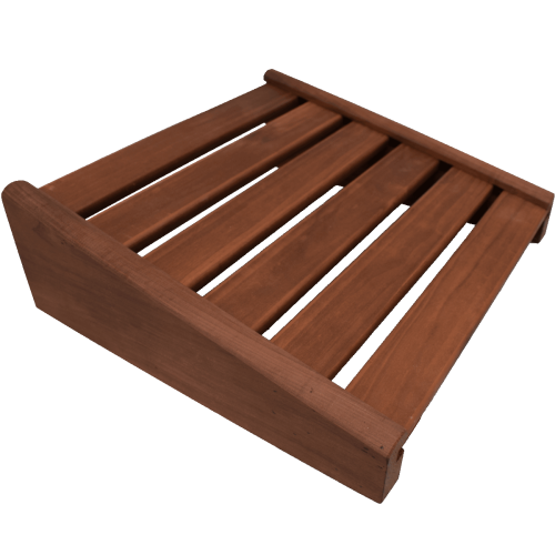 Podgłówek do Sauny Osikowy Thermo RattanArt 370x400x120mm Ciemne Drewno