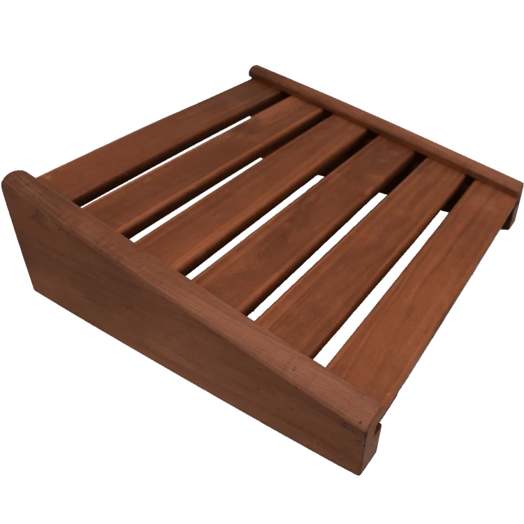 Podgłówek do Sauny Osikowy Thermo RattanArt 370x400x120mm Ciemne Drewno