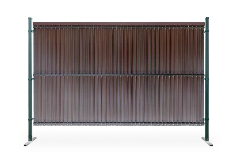 Zestaw Listew Pionowych do Paneli RattanArt 123x250cm Brązowy Orzech RD01