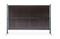 RattanArt Listwy ogrodzeniowe pionowe szerokie 153x250 cm Ciemny brąz RD02