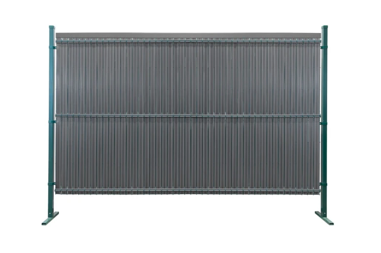 RattanArt Listwy ogrodzeniowe pionowe szerokie 153x250 cm Antracyt RD03
