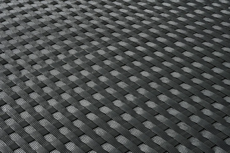 RattanArt Mata technorattanowa oczkowana osłona balkonowa 110x100cm Szary 750 g/m2 RX113