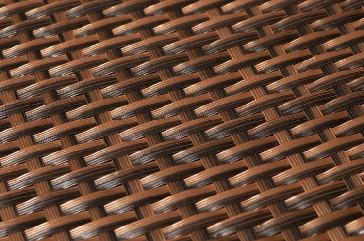 RattanArt Mata technorattanowa oczkowana osłona balkonowa 110x100cm miedziany 750 g/m2 RX101