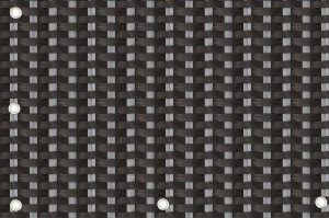 Mata Technorattanowa Osłona Balkonowa RattanArt 90x100 cm Czarno-Szary RX112 750g/m²