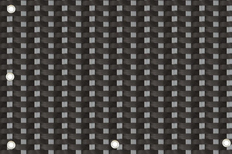 Mata Technorattanowa RattanArt 90x100 cm Czarno-Szary RX112