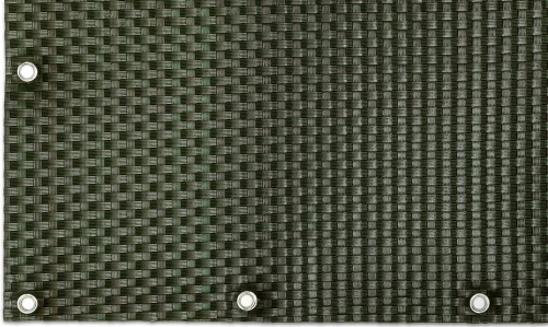 RattanArt Mata technorattanowa oczkowana, osłona balkonowa 110x100cm Zielony 1200 g/m2 RD12