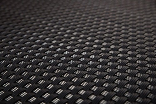 Mata Technorattanowa Osłona Balkonowa RattanArt 110x100 cm Czarny RD04 1200g/m² Premium