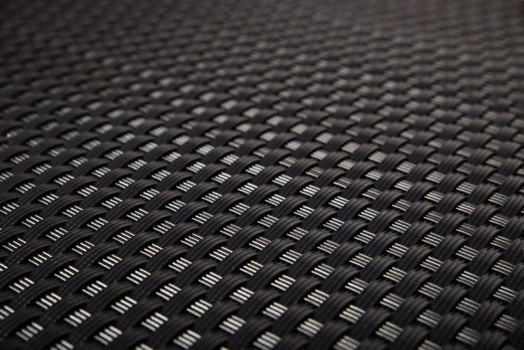 Mata Technorattanowa Osłona Balkonowa RattanArt 110x100 cm Czarny RD04 1200g/m² Premium