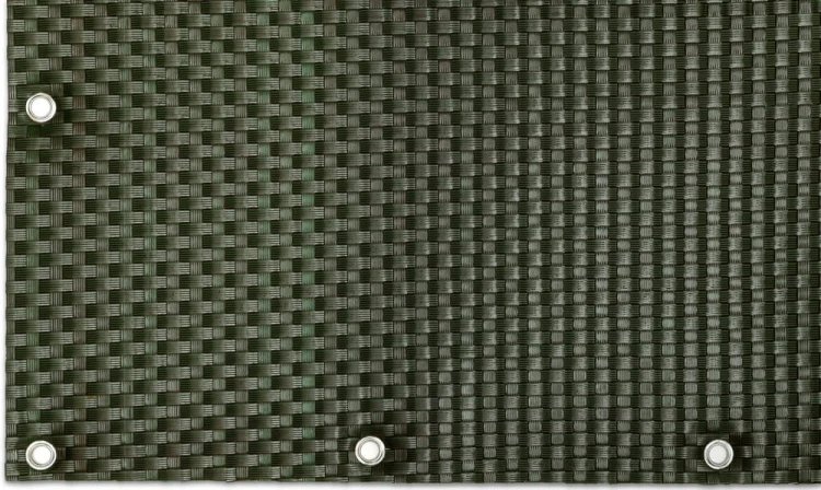 RattanArt Mata technorattanowa oczkowana osłona balkonowa 100x100cm Zielony 1200 g/m2 RD12