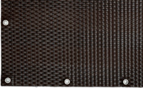 Mata Technorattanowa Osłona Balkonowa RattanArt 100x100 cm Brąz Mix RD06 1200g/m² Premium