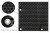RattanArt Mata technorattanowa oczkowana osłona balkonowa 100x100cm Antracyt 1200 g/m2 RD03