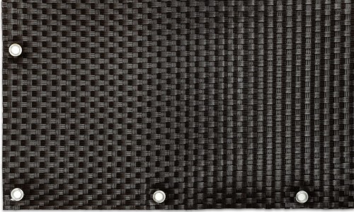 RattanArt Mata technorattanowa oczkowana osłona balkonowa 100x100cm Ciemny brąz 1200 g/m2 RD02