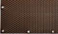 RattanArt Mata technorattanowa oczkowana osłona balkonowa 100x100cm Brązowy orzech 1200 g/m2 RD01
