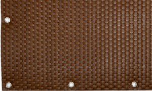 Mata Technorattanowa Osłona Balkonowa RattanArt 90x100 cm Miodowy Brąz RD13 Premium
