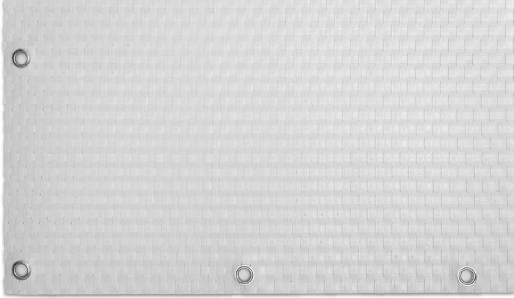 RattanArt Mata technorattanowa oczkowana osłona balkonowa 90x100cm Biały 1200 g/m2 RD07