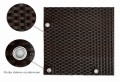 RattanArt Mata technorattanowa oczkowana osłona balkonowa 90x100cm Brąz mix 1200 g/m2 RD06