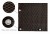 RattanArt Mata technorattanowa oczkowana osłona balkonowa 90x100cm Brąz mix 1200 g/m2 RD06